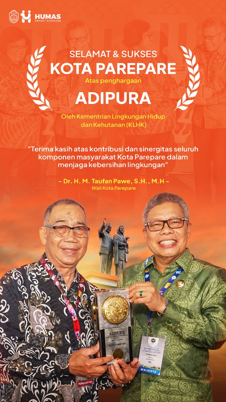 Bentuk Kesyukuran, Taufan Pawe Ajak Masyarakat Bersama Arak Adipura Keliling Parepare 